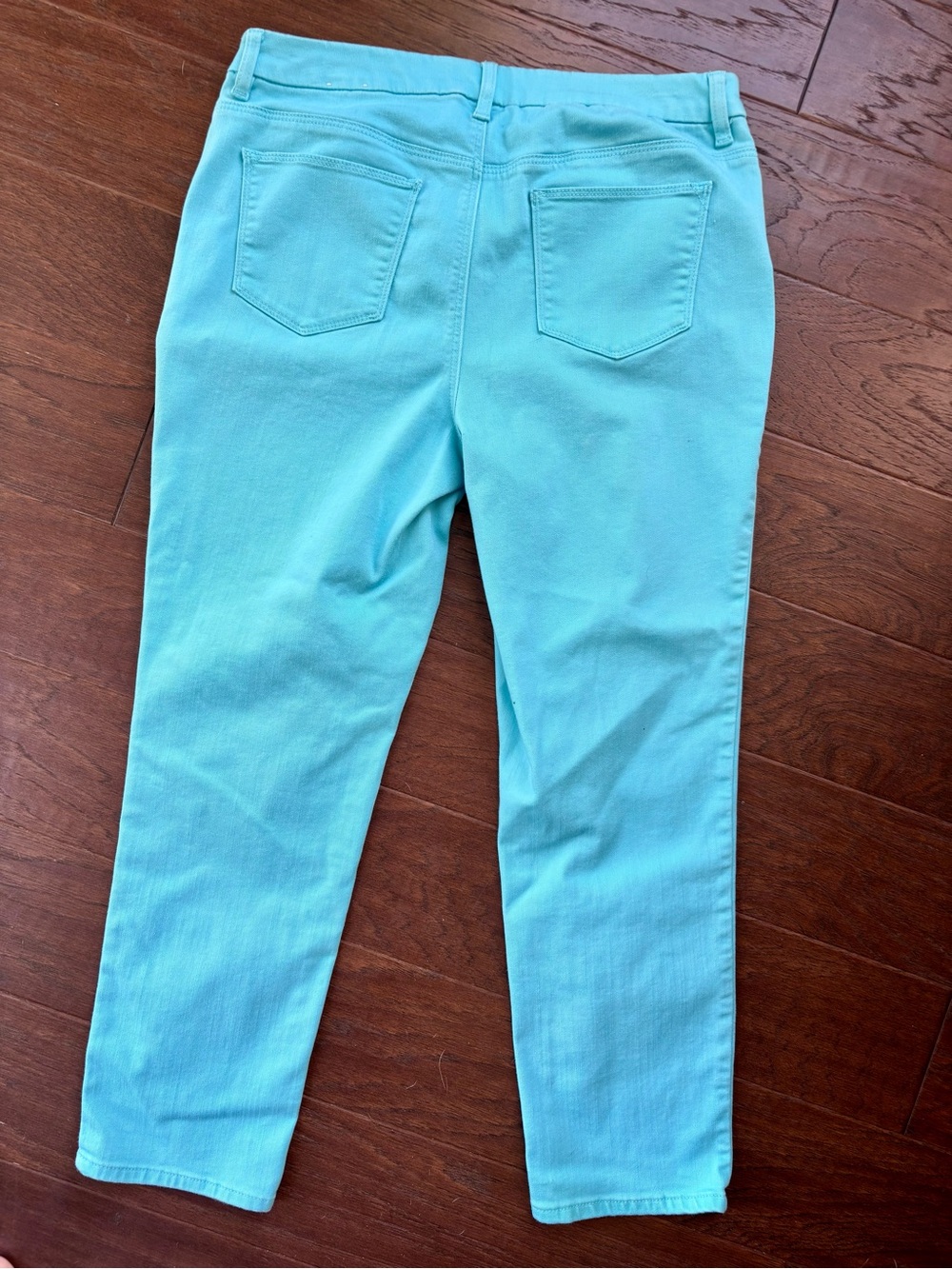Chico's Aqua Jeans Pants 8/M/1 Ankle - Picture 5 of 5